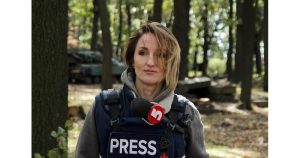 Журналистката Олга Калиновска съобщи за случилото се с нея и колегите й. СНИМКА: ФЕЙСБУК