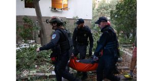 Кадър от снощните руски атаки над Украйна СНИМКА: Фейсбук/ Володимир Зеленський