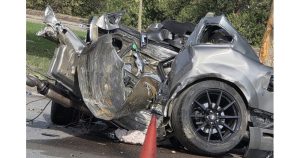 Катастрофата на бул. "Ботевградско шосе" в София СНИМКА: Фейсбук/Катастрофи в София