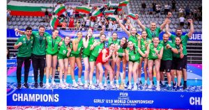 Най-ценната победа на България над САЩ през изминалото лято бе тази във финала на световното за волейболистки до 19 г. Снимка: FIVB