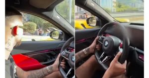 Кадър от видеото, качено от Константин. Коментарът на Емрах