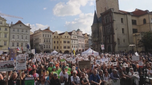 Прага: Проевропейски протест преди ключови избори