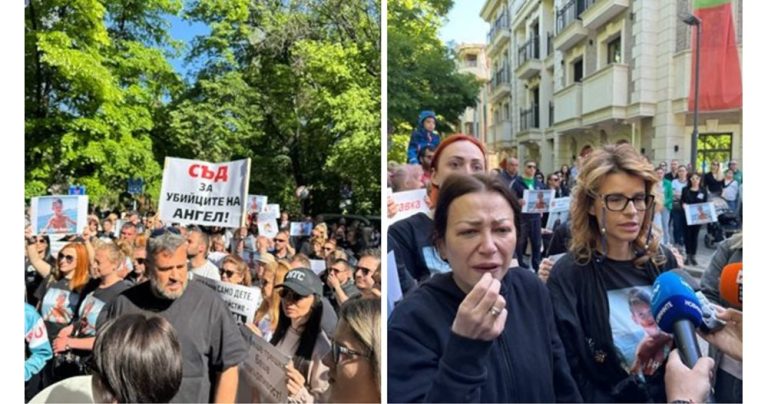 Близките на 6-годишния Ангел отново протестират: Искат наказание за д-р Мандев и отнемане правата на клиниката