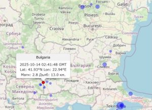 Слаб трус разтърси района на Симитли рано сутринта