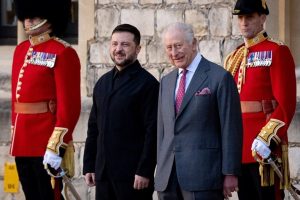 Крал Чарлз III прие Володимир Зеленски в Уиндзор на третата им среща за годината