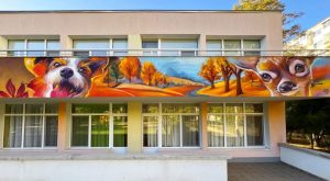 Приказен арт проект: Фасадата на детска градина в 'Мусагеница' се превърна в 'Четирите сезона' от Esteo