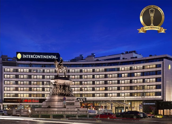 InterContinental Sofia триумфира с пет златни титли: Обявен за най-добър луксозен бизнес хотел в Европа