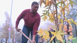 Лиз Райт засади ликвидамбър в Пловдив: Почит към природата и начало на „музикална градина“