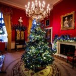 Мелания Тръмп преобрази Белия дом: 7600 м панделки, 10 000 пеперуди и LEGO портрети за Коледа