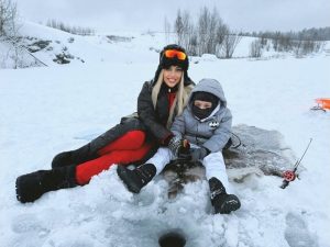 Джулиана Гани и синът ѝ Давид: Приключение в Лапландия при минус 29 градуса