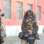 Кукери от Жабокрът репетират за фестивала „Джамала“ в Кюстендил