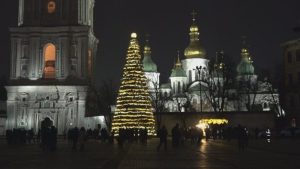 Грейна „Коледното дърво на непобедимостта“ в Киев