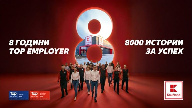 Kaufland България е Top Employer за осма поредна година с нов рекорден резултат Kaufland България е Top Employer за осма поредна година с нов рекорден резултат