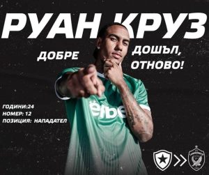 Руан Круз се завръща в Лудогорец: рекорден трансфер под наем
