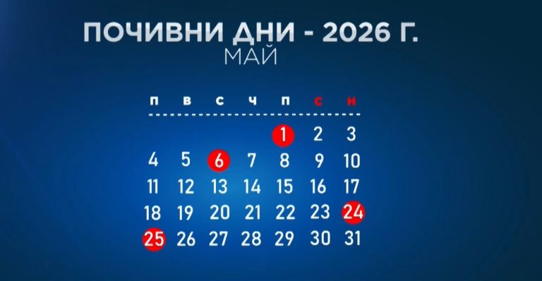 Календар 2026: 246 работни дни и дълги почивки за еврото и празниците Календар 2026: 246 работни дни и дълги почивки за еврото и празниците