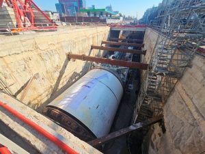 Временно ограничават движението по бул. „Цариградско шосе“ заради строежа на метрото