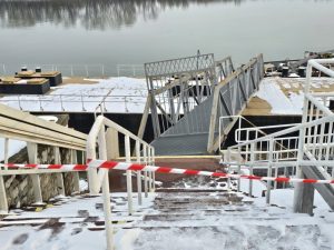 Три баржи се откъснаха от пристанище „Север“ във Видин и нанесоха щети