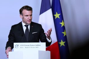 Президентът Еманюел Макрон представя новата ядрена доктрина на Франция на 2 март