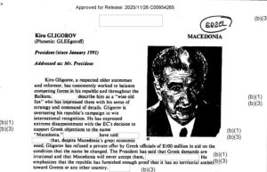 Разсекретен документ на ЦРУ: Киро Глигоров отказал 100 милиона долара за смяна на името на Македония