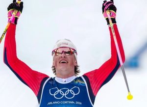 След 6-те златни олимпийски медала Клаебо спечели и 6-а световна купа