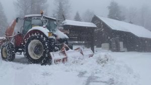 Пролетен студ връхлетя Чехия: Снежна покривка и силни ветрове в планините