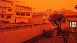 Сахарски прах погълна остров Крит и парализира въздушния трафик