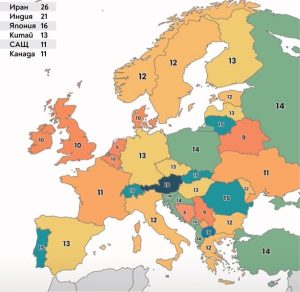 Лихтенщайн води в Европа с 22 национални празника, България остава с 12