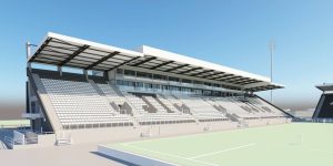 Централната трибуна на стадион "Локомотив" в Пловдив отваря врати през септември
