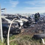 Огромен пожар в автоморга в Пловдив унищожи над 100 автомобила