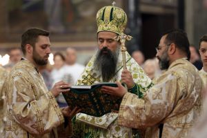 На Петдесетница: Патриарх Даниил отслужи литургия в "Кв. Александър Невски", миряните отнесоха у дома орехови листа