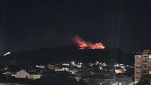 Голям пожар избухна тази вечер в района на Айтос