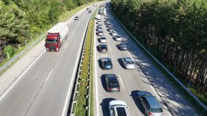 Километрично задръстване по АМ „Тракия“ в посока Пловдив заради ремонти при „Траянови врата“
