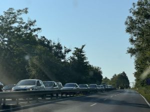 Верижна катастрофа и втори инцидент блокираха пътя Созопол-Бургас