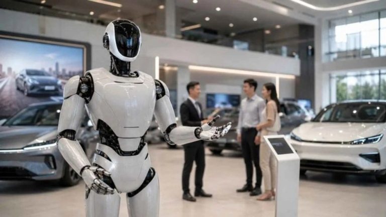 Китайски автомобилни гиганти изпращат хуманоидни роботи в шоурумите Китайски автомобилни гиганти изпращат хуманоидни роботи в шоурумите