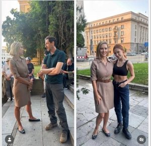 Уж ваканция, а Ирина Диамант се срещна с Мария Бакалова и Ейдриън Броуди до парламента