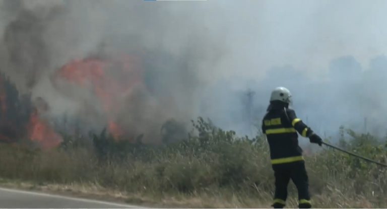 Овладян е пожарът край Пазарджик, екипи следят за повторно възникване на огнища Овладян е пожарът край Пазарджик, екипи следят за повторно възникване на огнища