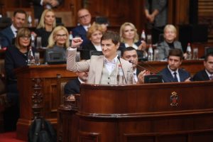 Ана Бърнабич пое функциите на президент на Сърбия след оставката на Вучич