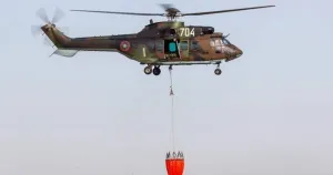 Трети „Кугър“ и 140 военни се включиха в гасенето на пожара край Победа