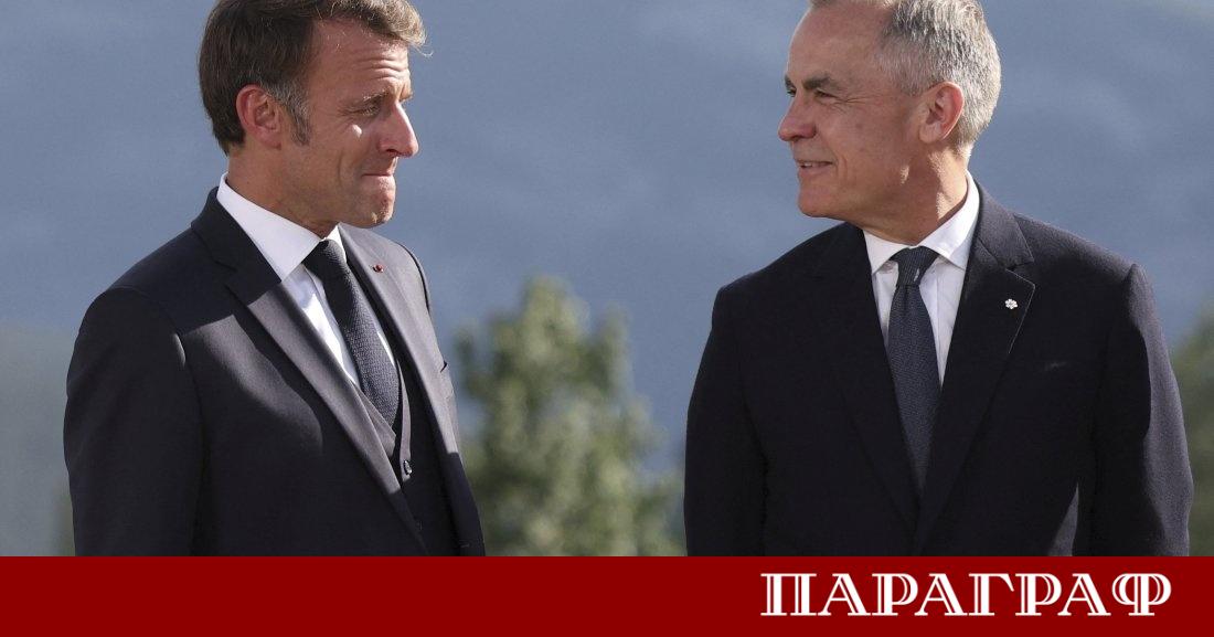 Канадският министър председател Марк Карни и френският президент Еманюел Макрон проведоха