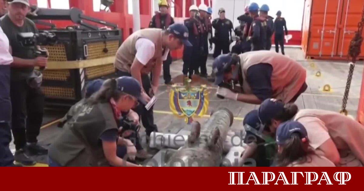 Първи артефакти от потъналия испански галеон Сан Хосе бяха извадени