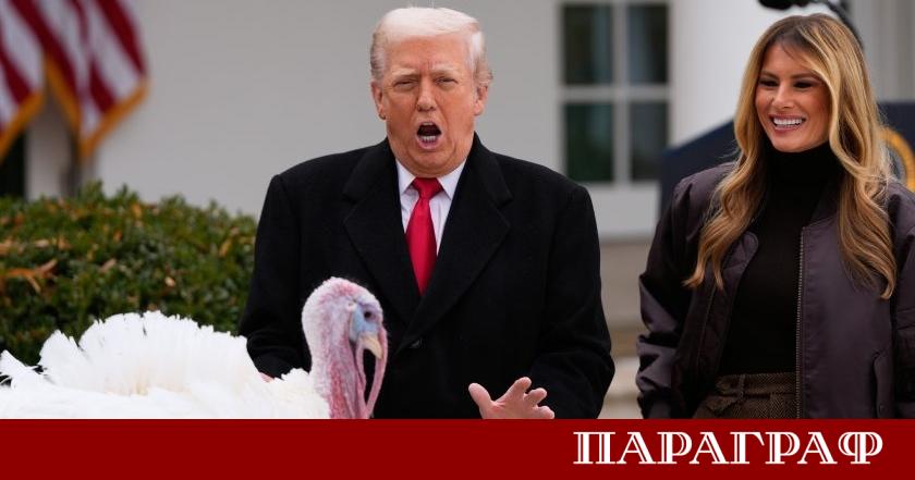 Белият дом официално представи една от двете пуйки които ще