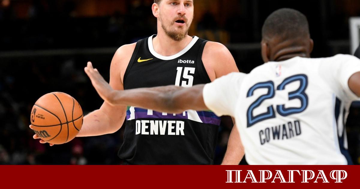 Никола Йокич отново блесна в НБА водейки своя отбор Денвър