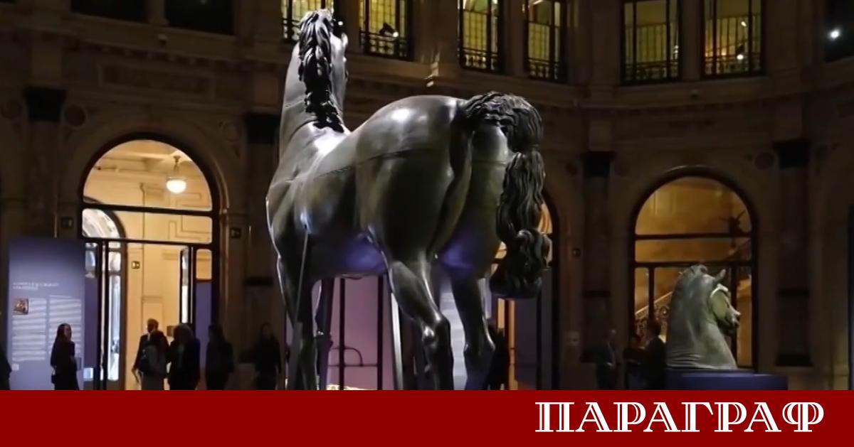 Колосалният кон гипсов модел на Антонио Канова е възстановен след