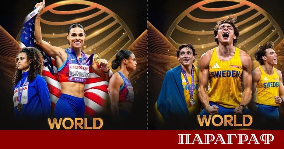 Шведската звезда в овчарския скок Мондо Дуплантис и американската шампионка