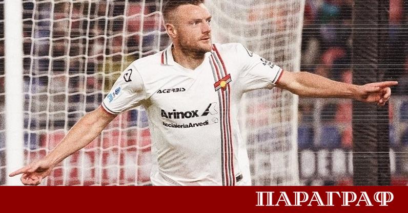 Бившият английски национал Джейми Варди демонстрира изключителна форма отбелязвайки два