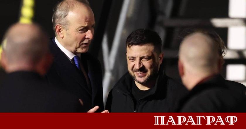 Украинският президент Володимир Зеленски и първата дама Олена Зеленска пристигнаха