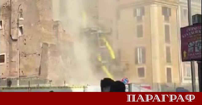Римската прокуратура разследва четирима души за частичното срутване на средновековната