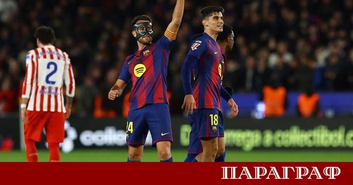 Испанският шампион Барселона постигна важна волева победа Отборът надви Атлетико