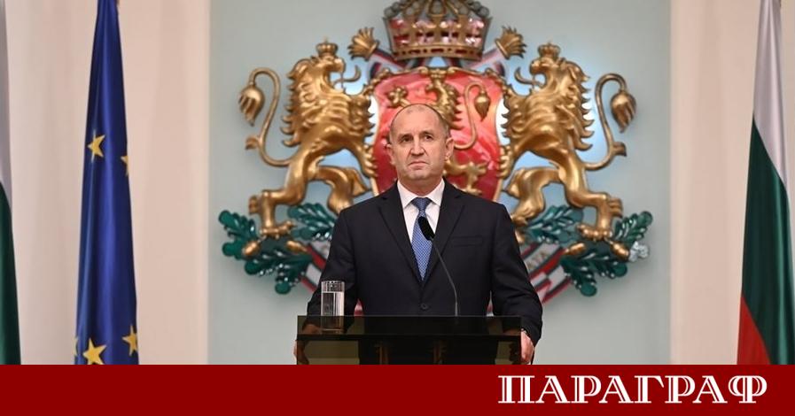 Президентът Румен Радев отправи директен призив за предсрочни парламентарни избори