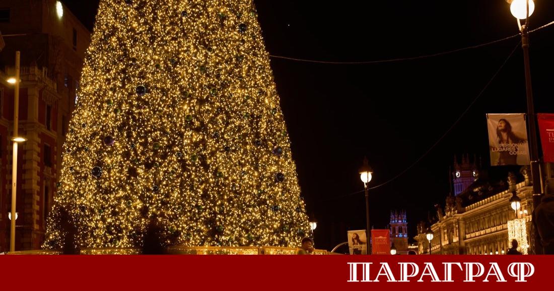 Мадрид посреща Рождество с бляскава празнична украса Градската управа освети